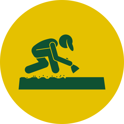 Icon representing concrete patio cleaning"