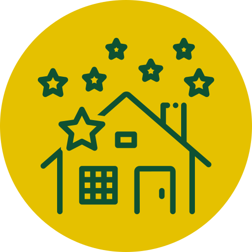 Icon representing commercial gutter cleaning