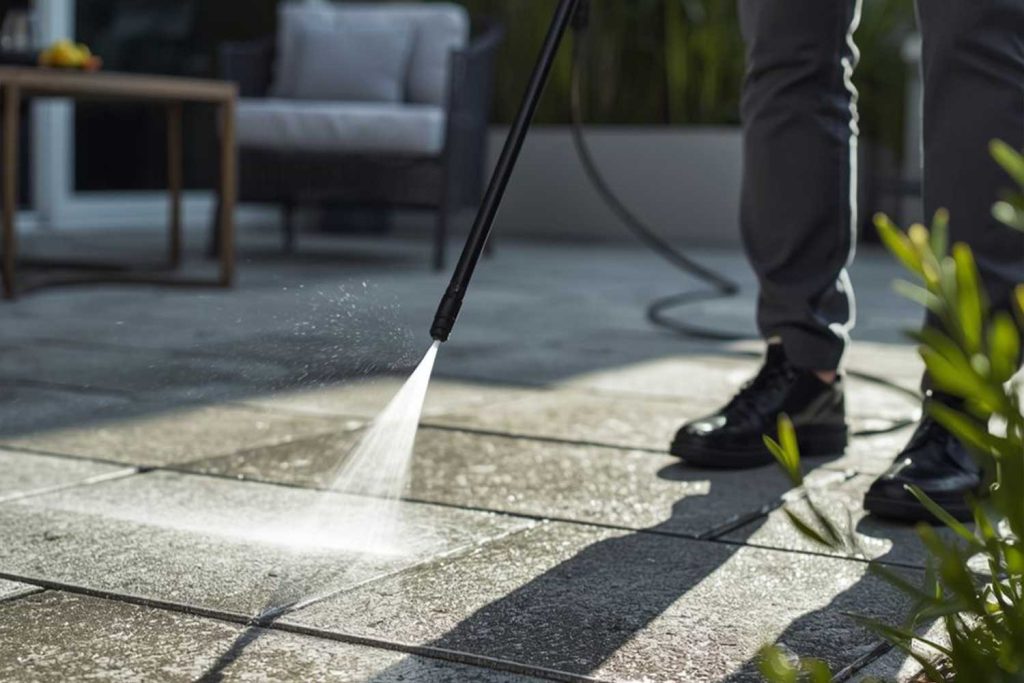 Clean concrete with improved curb appeal