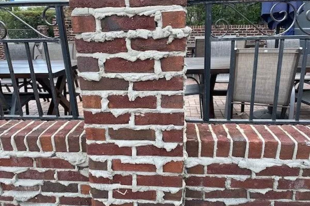 Well-maintained brickwork contributing to property value