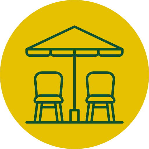 Icon representing outdoor entertaining preparation