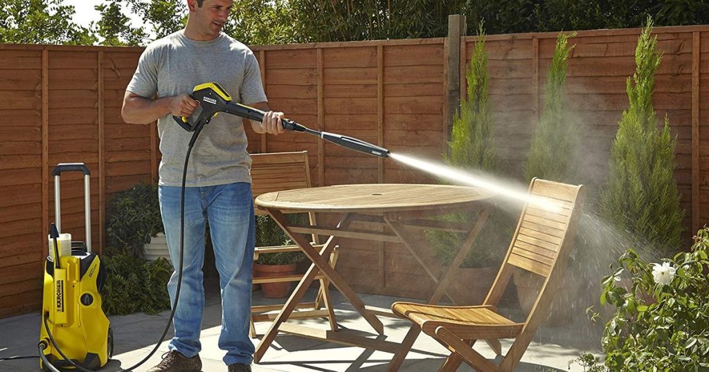 Pressure washing equipment used for exterior cleaning
