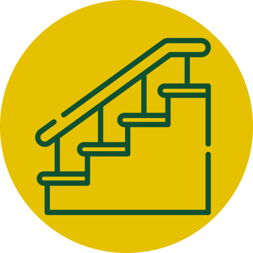 stairs and railing icon
