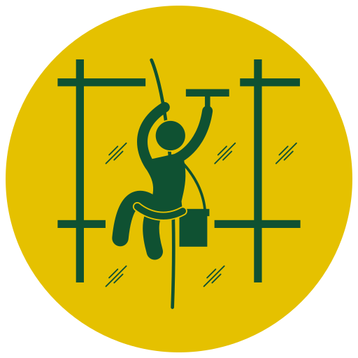 Icon representing storefront window cleaning